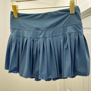 GOLDHINGE Blue Pleated Women's Skirt
